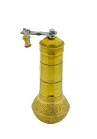 Resim Fantom Pirinç El Yapımı Kahve Karabiber Değirmeni Öğütücü 19cm Sarı 