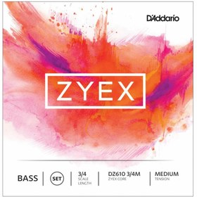 Resim D'Addario DZ610 3/4M Zyex Kontrabas Teli 