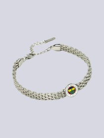 Resim Fenerbahçe Hasır Çelik Unisex Bileklik - Gümüş / Standart 