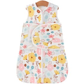 Resim Newborn Summer Vest Sleeping Bag Baby Anti-kick Quilt - Blue Giraffe / About Plus Size 67cm 