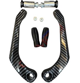 Resim CSR Siyah Karbon Motosiklet Manet Koruma | Dayanıklı ve Şık 