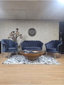 Resim SEVİNÇ MOBİLYA İstiridye Takım Krom Kaplama Telli Ayak Çay Seti Koltuk Takımı 