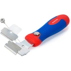 Resim Workpro WP219004 40mm Geri Çekilebilir Profesyonel Kazıyıcı + 4 Parça Kazıma Bıçak Seti 