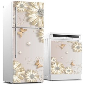 Resim Buzdolabı Ve Bulaşık Makinası Beyaz Eşya Sticker Kaplama Mücevher (540884720) 