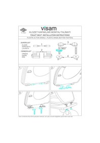 Resim Visam İris Termoplast Klozet Kapağı 525 - 001 