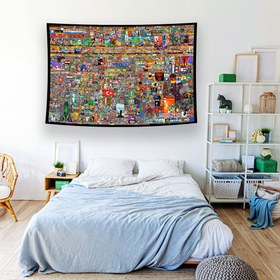 Resim Reddit Place 2023 Duvar Örtüsü - 60 cm x 90 cm 