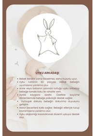 Resim Bebekevi %100 Pamuk Oeko-tex Sertifikalı Müslin Tavşan Uyku Arkadaşı Bebek Uyku Arkadaşı 