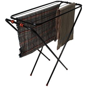 Resim Kanat Eco Çamaşır Kurutmalık Minimal Katlanabilir Kurutma Askısı Siyah 