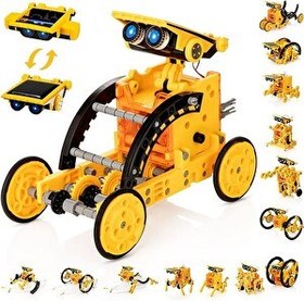 Resim Kidwill 14'ü 1 Arada Eğitici Sarı Güneş Enerjili Robot Seti B08R8SBYS2 