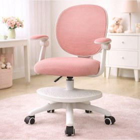 Resim Ergo Kids Buzzy Çocuk Çalışma Sandalyesi Pembe Açık Pembe 
