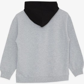 Resim Breeze Erkek Çocuk Get Yazılı Sweatshirt-15360 Gri 