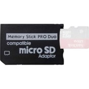 Resim Mikro Sd Memory Stick Pro Duo Kart Okuyucu Psp ile Uyumlu Ms Pro Duo Kartı Adaptörü Tek Yuvalı Tf Bellek Mini Sd Kart Dönüştürücü 