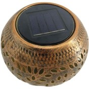 Resim Trendooze Güneş Enerjili Bronz Masa Feneri - Doğum Günü Hediyesi Bronz 