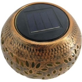 Resim Trendooze Güneş Enerjili Bronz Masa Feneri - Doğum Günü Hediyesi Bronz 