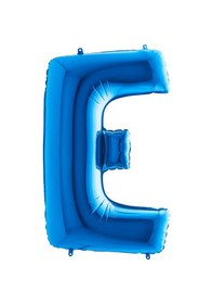 Resim 40" Folyo Harf 102cm "e" Blue / Mavi Mavi 