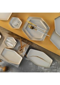 Resim Aryıldız Cara Gold 6 Kişilik 32 Parça Kahvaltı Takımı Çok Renkli 