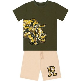 Resim Denokids Mshb&g Rhino Erkek Çocuk T-shirt Şort Takım Çok Renkli 