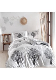 Resim Altınbaşak Altınbaşak Ranforce Tree Gri Tek Kişilik Nevresim Takımı 
