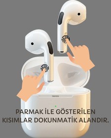 Resim TrkTech Kılıf Hediyeli Siyah Pro 5 Plus Premium A Kalite Bluetooth Sürüm 5.3 Bluetooth Kulaklık 