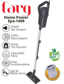 Resim Farg Home Power Epa-1409 Yıkanabilir Filtreli Kablolu Dikey Süpürge 