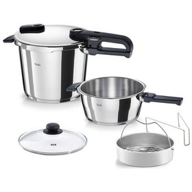 Resim Fissler Vitaquick Edition Düdüklü Tencere 6+3,5 Litre Gümüş 