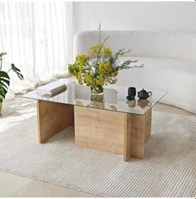 Resim Neostill Giona Cam Sehpa/Safir Meşe 