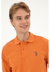 Resim U.S. Polo Assn. Erkek Regular Fit Polo Yaka Bakır Basic Sweatshirt 50313772-VR182 