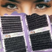 Resim 640 Küme Kirpik DIY Kirpik Grefti 10mm+12mm+14mm+16mm C Kıvrım 0.07 Kalın Tek Kirpik Kabarık Yumuşak ve Rahat Başlangıçlar İçin Uygun Karikatür Kirpik Etkisi ile Sahte Kirpikler 