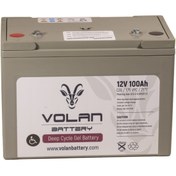 Resim Volan Battery 12 Volt Deepycle 100 Amper Engelli Aracı Aküsü 