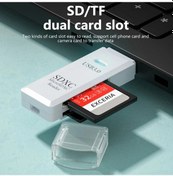 Resim Nnbılı Yeni 2 Adet Kart Okuyucu Usb3.0/2.0 Sd Tf Bellek Adaptörü Yüksek Hızlı Usb 3.0 White 