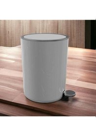 Resim Primanova Lenox 5 Lt Pedallı Çöp Kovası Gri 