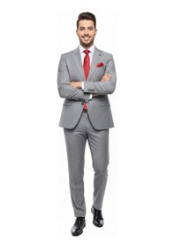 Resim Presto Erkek 4 Drop Regülar Takım Elbise Gri 475-050 Gri 