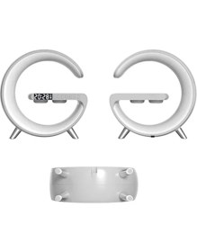 Resim Ally 15W Kablosuz Şarj Standlı Bluetooth Hoparlör Rgb Gece LAMBASI-(5775) 