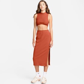 Resim Nike Sportswear Chill Knit Kadın Turuncu Etek 