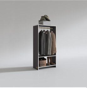 Resim Kenzlife giysi dolabı rüknettin 120*060*30 gri gardırop 
