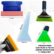 Resim Cam Filmi-Kaput Koruma ve Folyo Çekme Aparatları 5 Prç Set GRP14 