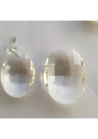 Resim Asfor Oval Kristal Avize Taşı Cam Lazer Kesim 50 Mm 