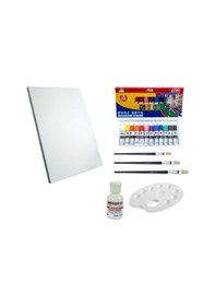 Resim Guaj Boya Seti 35X50 Tuval Çok Renkli 