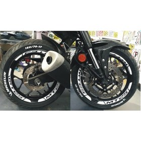 Resim Yamaha mt25 kalın beyaz jant şeridi,kalın jant şeridi 