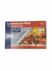 Resim KRAF LAMİNASYON FİLMİ PARLAK A4 150 Mic. 100 LÜ 2129 