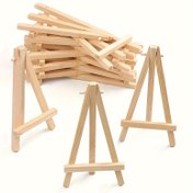 Resim 10-Lu Katlanabilir Mini Easel Seti, Taşınabilir Masaüstü Sergi Standları, Karalama, Küçük Resimler, Düğün Kartı Tutucu, Elektrik Gerektirmez 