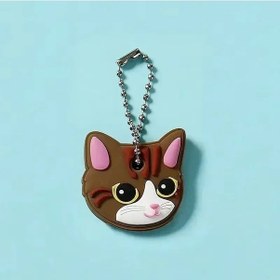 Resim Mınıso 46 Modelli Toptan Anime Anahtarlık Kapağı - Minnie Karikatür Taşınabilir Anahtarlık Tutucu Sıcak Çikolata Gri 