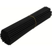 Resim Hightower 72 Parça Siyah Motorcycle Jant Sargısı - Dirt Bike Bisiklet Tekerlek Koruma - Çizilme Darbe Dayanıklı 