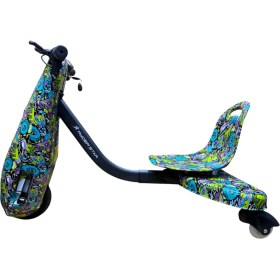 Resim Ryder Star Drift Car Drift Scooter Elektrikli Kaykay Hoverboard Dirift Kar Bluetooth Hoparlörlü Led Işıklı RS-R1 Alphabet Grafiti 