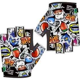 Resim Liangduo Shop Siyah Stil S Beden Moreok Sünger Köpük Ped Nefes Likra Parmaksız Çocuk Bisikleti Eldiven Bisiklet Eldiveni Çocuk Denge Bisikleti Eldiven Yaş Için (Yurt Dışından) 