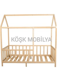 Resim Köşk Mobilya Montessori Yatak Ahşap Karyola Çocuk Yatak Tüm Ölçülerde 