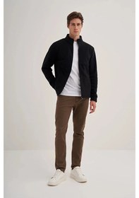Resim Cazador Caz 5127 Dik Yk. Polar Sweat Hırka Siyah Siyah 