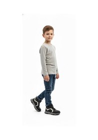 Resim Siyah Erkek Çocuk Hakiki Deri Bot 237.f-485 Siyah 