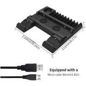 Resim Gaojunshop01 Abs Ps4/pro/slim Çok Amaçlı Soğutucu Stand: Aşırı Isınma Önleyici Ve Saklama Ünitesi 