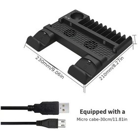 Resim Gaojunshop01 Abs Ps4/pro/slim Çok Amaçlı Soğutucu Stand: Aşırı Isınma Önleyici Ve Saklama Ünitesi 